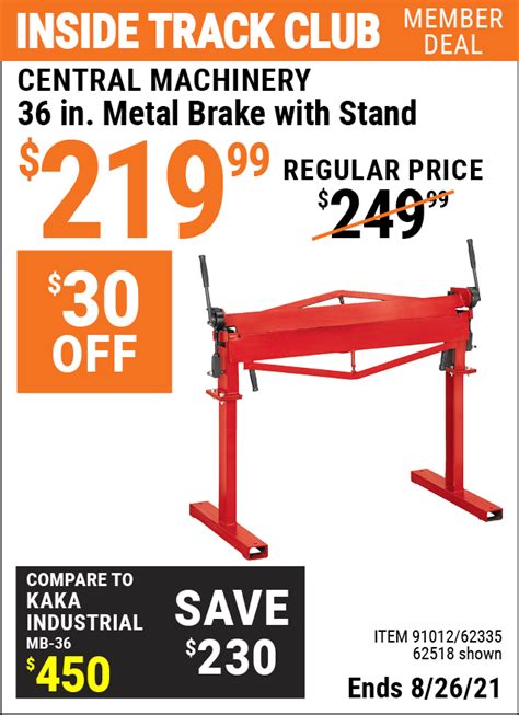 10 ft sheet metal brake harbor freight|36 inch metal brake stand.